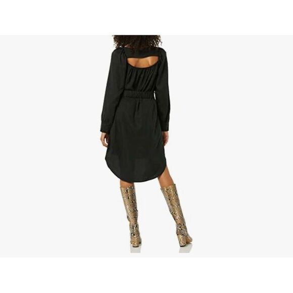 NEW TEREA Zora Women's Mini Dress with Neck Belt S - Picture 2 of 6